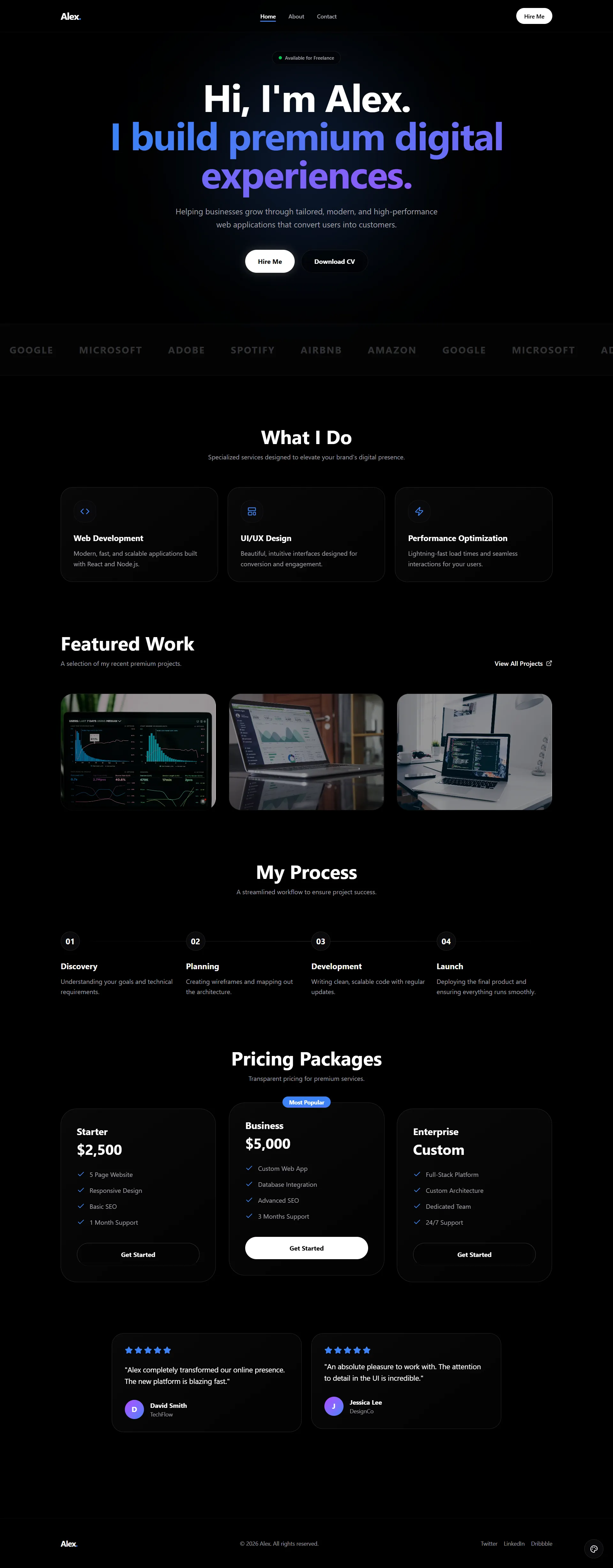 Freelancer Template