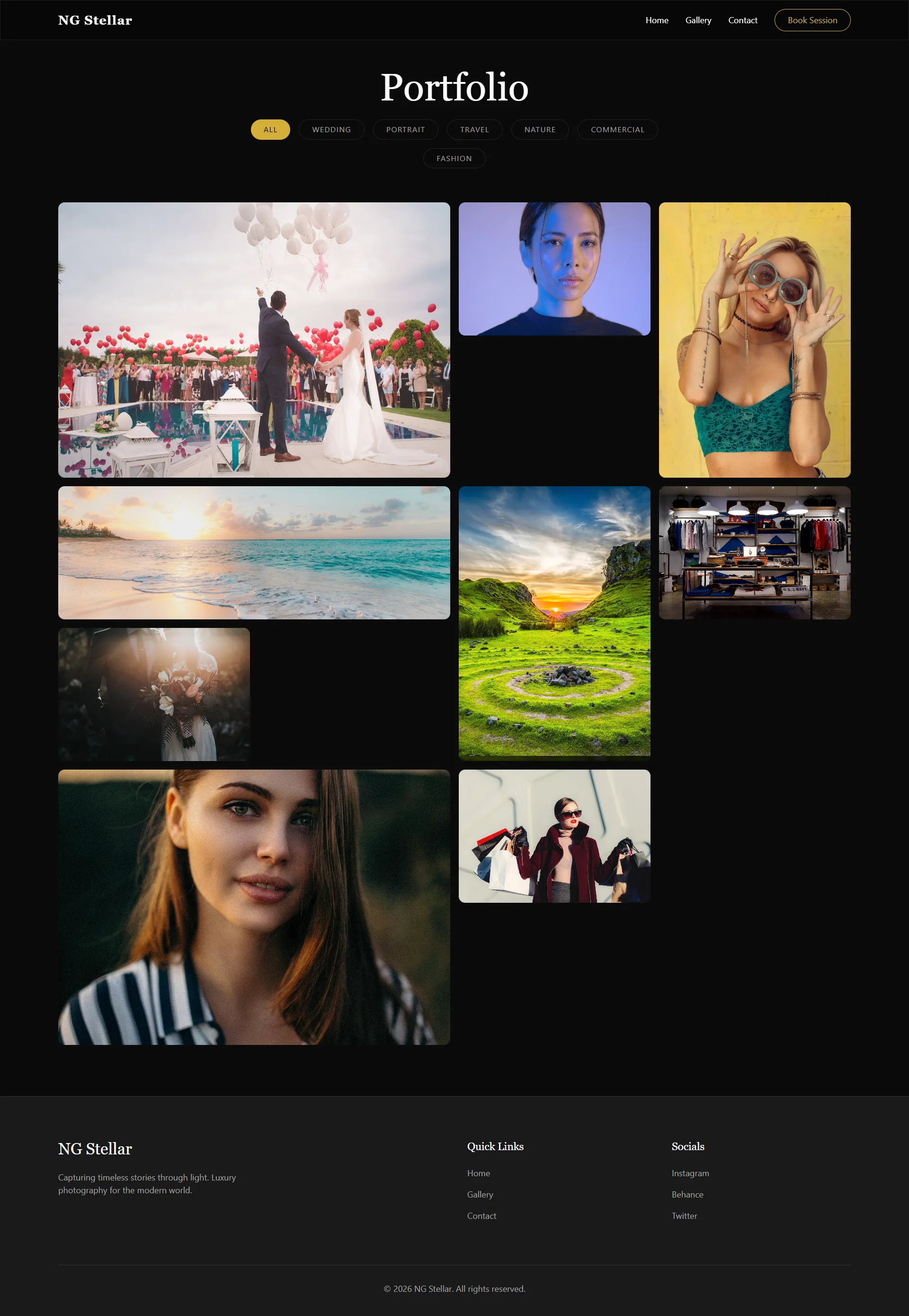 Photography Template - Gallery